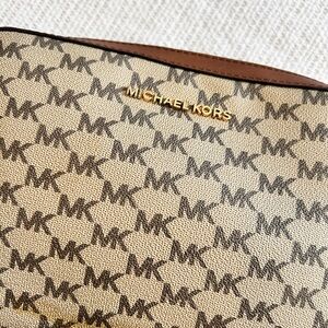 Michael Kors Signature Tan and Brown Handbag